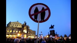 Protesta en Dresden (Alemania del Este), 12 de octubre, 2015. Foto AFP, Robert Michael