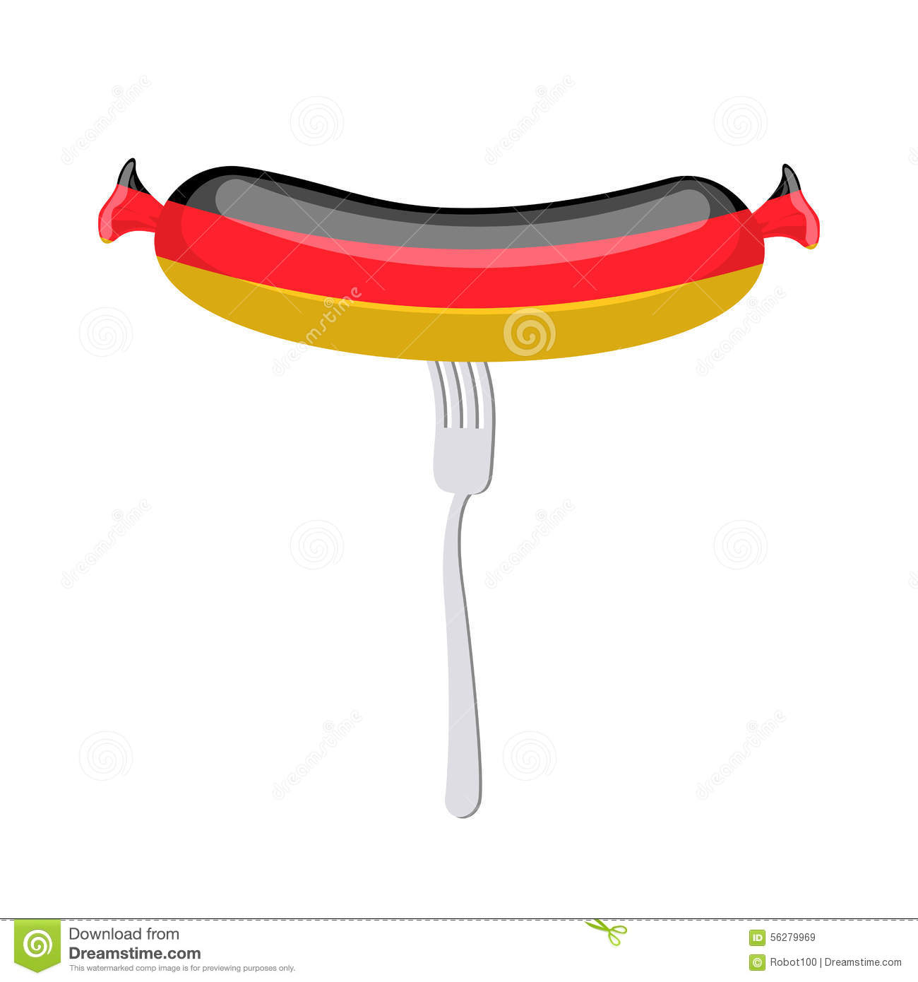 banger-de-alemania-salchicha-en-una-fork-delicadeza-tradicional-en-color-56279969